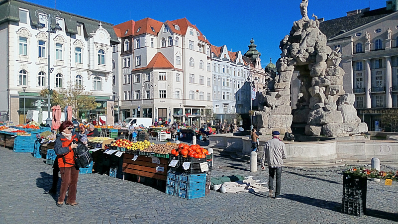 Piazza del mercato di Brno