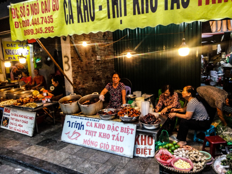 Mercato alimentare Hanoi