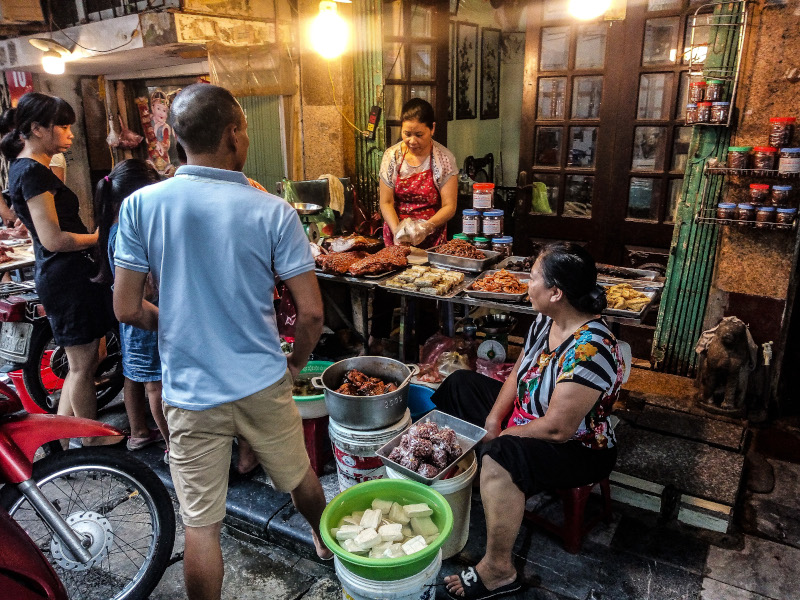 Mercato alimentare Hanoi